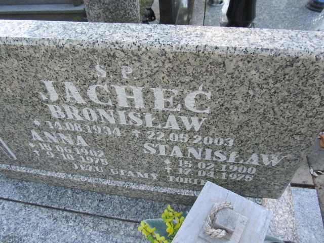 Bronisław Jacheć 1934 Prudnik - Grobonet - Wyszukiwarka osób pochowanych