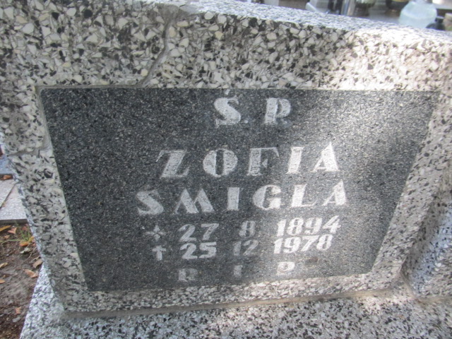 Zofia Śmigła 1894 Prudnik - Grobonet - Wyszukiwarka osób pochowanych