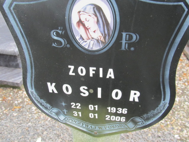 Zofia Kosior 1936 Prudnik - Grobonet - Wyszukiwarka osób pochowanych