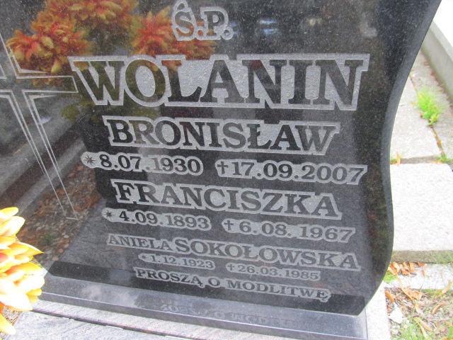 Bronisław Wolanin 1930 Prudnik - Grobonet - Wyszukiwarka osób pochowanych