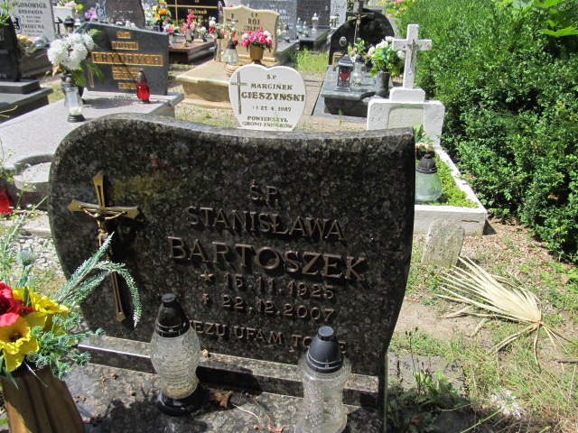 Stanisława Bartoszek 1925 Prudnik - Grobonet - Wyszukiwarka osób pochowanych