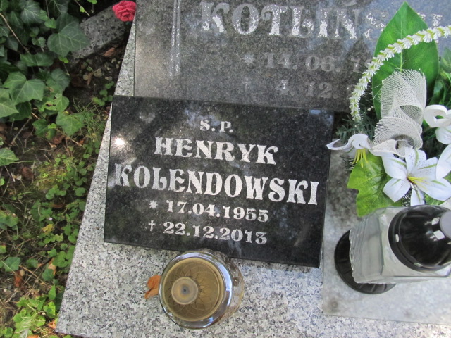 Henryk Kolendowski  1955 Prudnik - Grobonet - Wyszukiwarka osób pochowanych