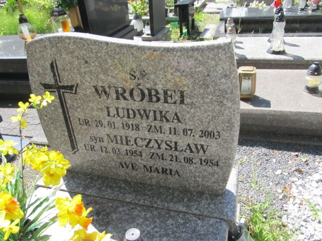 Ludwika Wróbel  1918 Prudnik - Grobonet - Wyszukiwarka osób pochowanych