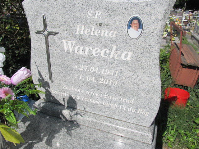 Helena Warecka 1931 Prudnik - Grobonet - Wyszukiwarka osób pochowanych