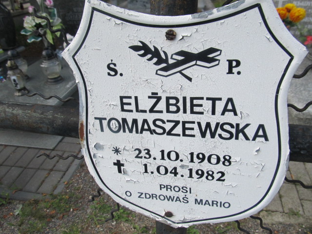 Elżbieta Tomaszewska 1908 Prudnik - Grobonet - Wyszukiwarka osób pochowanych