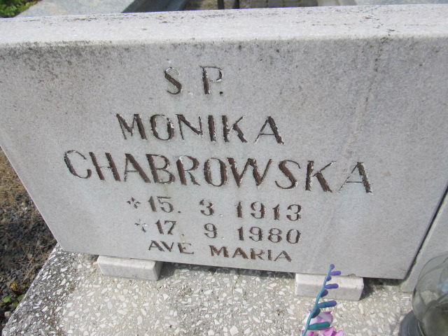 Monika Chabrowska 1913 Prudnik - Grobonet - Wyszukiwarka osób pochowanych