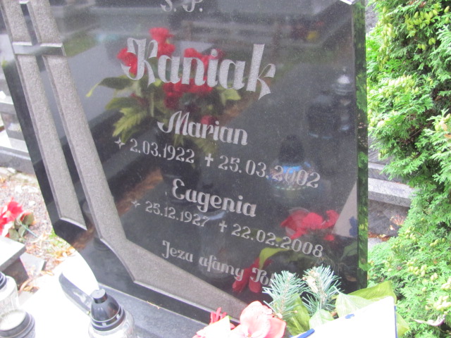 Eugenia Kaniak 1927 Prudnik - Grobonet - Wyszukiwarka osób pochowanych