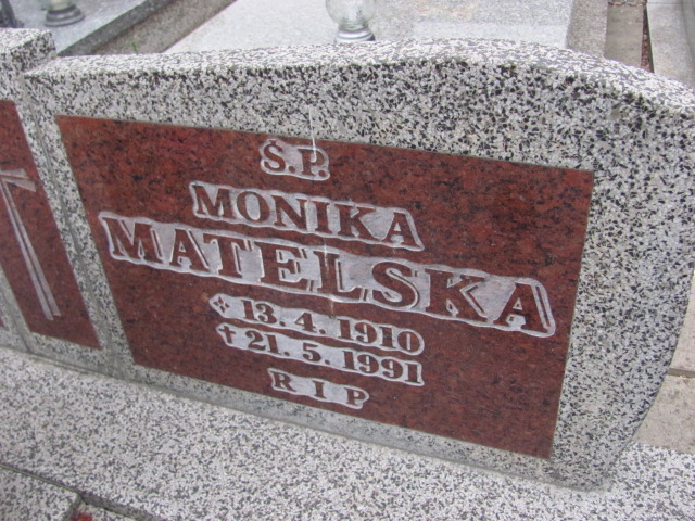 Monika Matelska 1910 Prudnik - Grobonet - Wyszukiwarka osób pochowanych