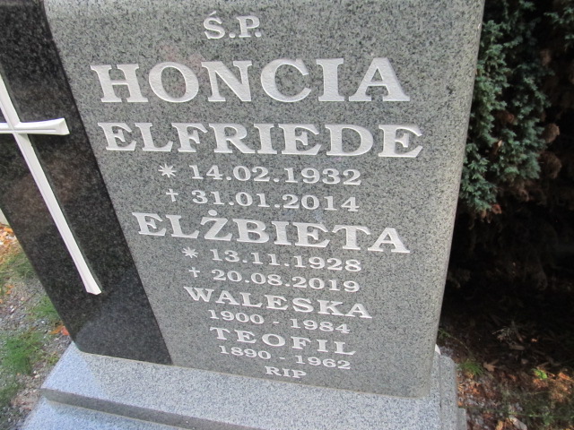 Elfriede Honcia 1932 Prudnik - Grobonet - Wyszukiwarka osób pochowanych
