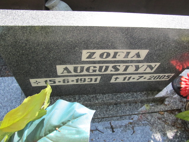 Zofia Augustyn 1931 Prudnik - Grobonet - Wyszukiwarka osób pochowanych