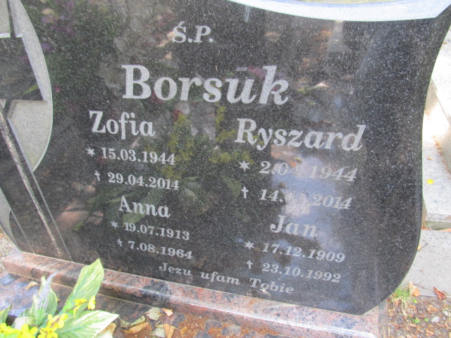 Jan Borsuk 1909 Prudnik - Grobonet - Wyszukiwarka osób pochowanych