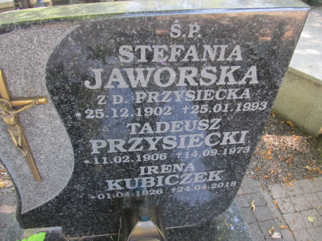 Stefania Jaworska 1920 Prudnik - Grobonet - Wyszukiwarka osób pochowanych