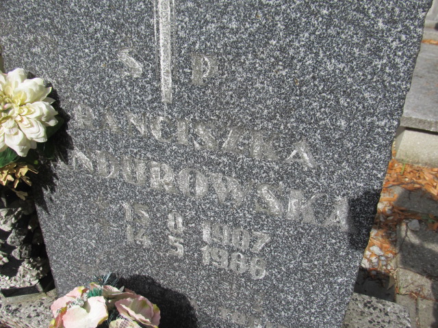 Franciszka Bandurowska 1907 Prudnik - Grobonet - Wyszukiwarka osób pochowanych