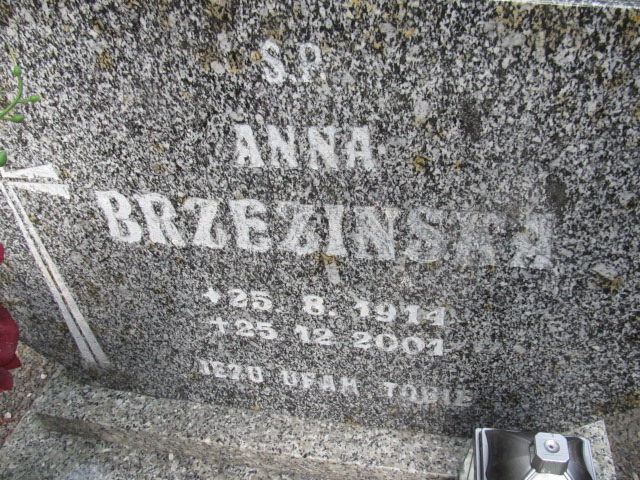 Anna Brzezińska 1914 Prudnik - Grobonet - Wyszukiwarka osób pochowanych