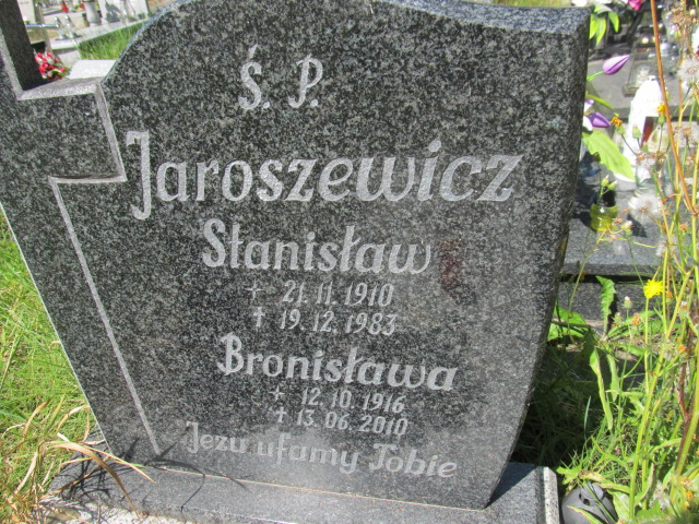 Stanisław Jaroszewicz 1910 Prudnik - Grobonet - Wyszukiwarka osób pochowanych